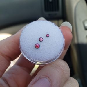 NeoMetal Pink Opal Threadless Cabochon Ends